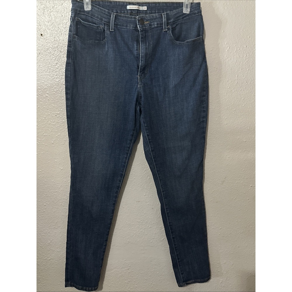 LEVI'S 721‎ HIGH RISE Skinny FIT WOMENS JEANS Sz33 Slightly Used